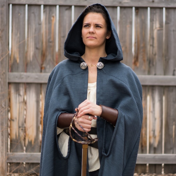 Handmade Hooded Cloak: Sturdy, Water Resistant Outerwear