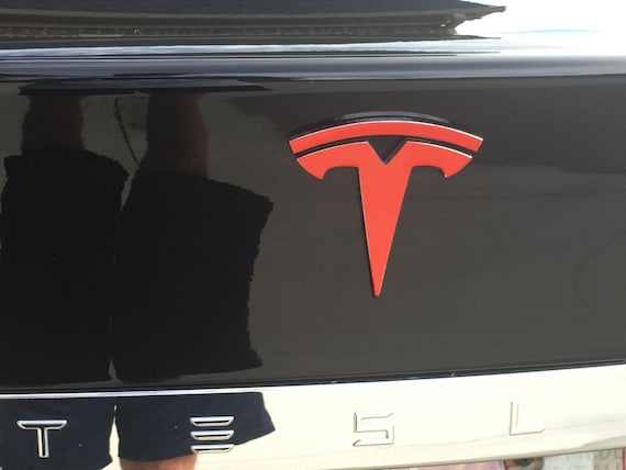 Tesla Model S Tailgate Rear Emblem /"T/" Vinyl Decal Sticker color options