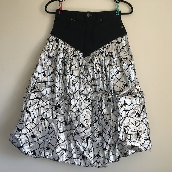 80s Denim Skirt - Etsy