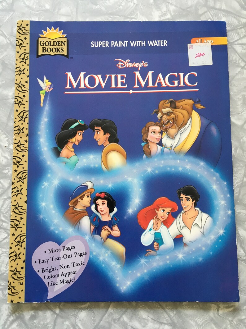 1990 s Disney Animation Golden Books Paint With Etsy