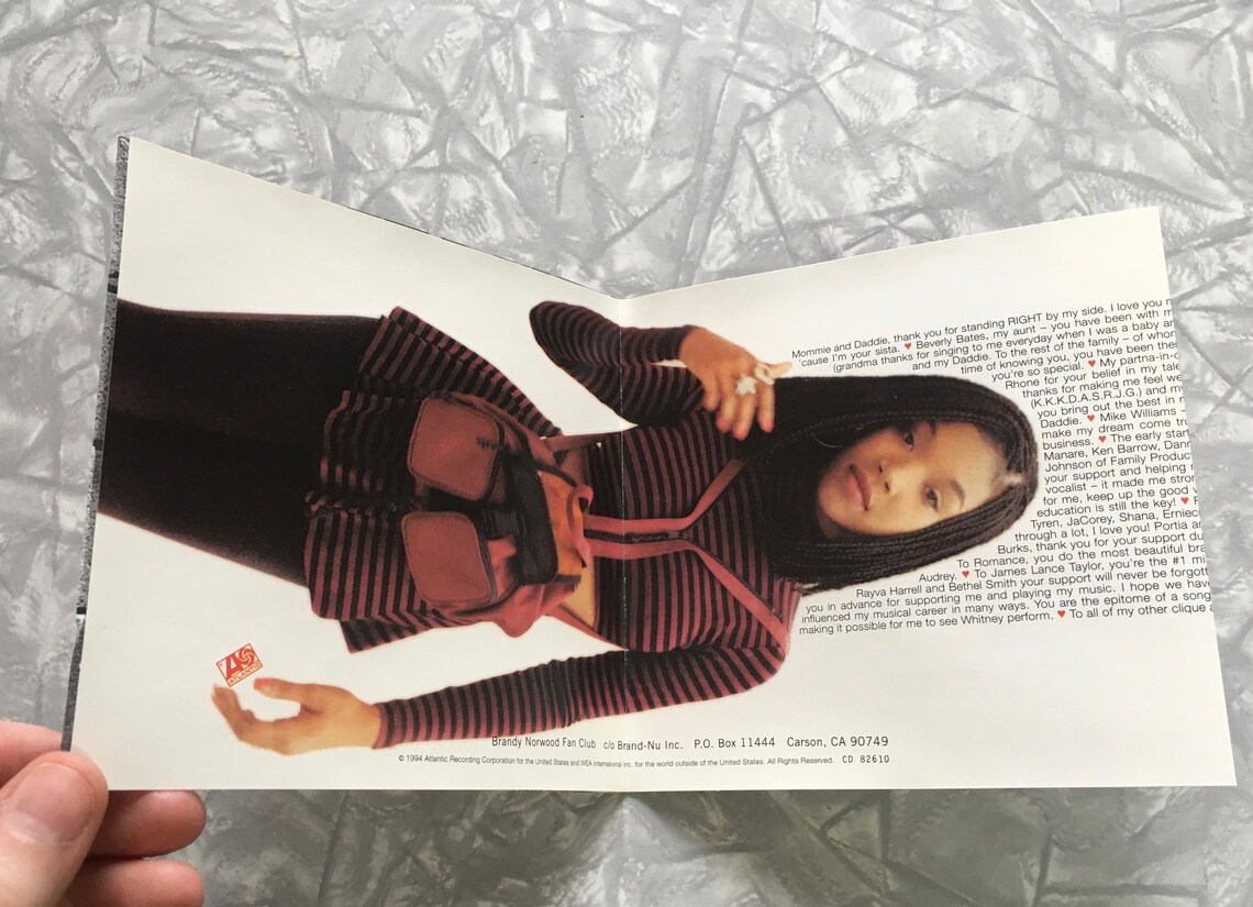 1994 Brandy Self Titled CD Álbum debut Etsy