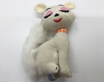 RARE Large 1960 s Anthropomorphic Pillow Pets Skunk Plush