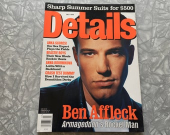 Details Magazine Ben Affleck July 1998 Back Issue
