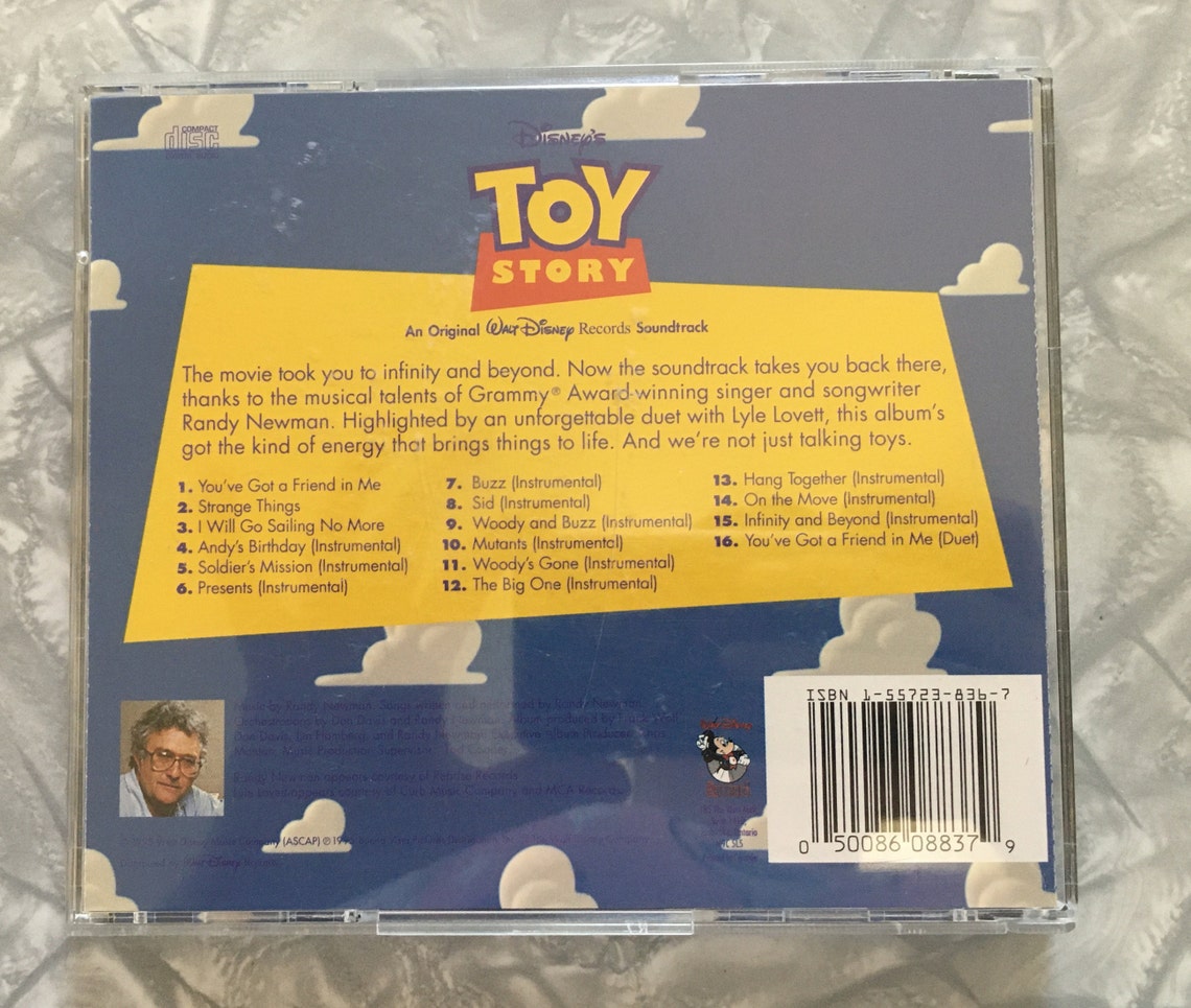 Lot of 1995 Disney's Toy Story Soundtrack CD 1999 Toy Etsy