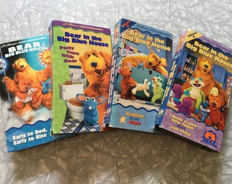 Bear in the Big Blue House VHS 90s Tapes Jim Henson - Etsy