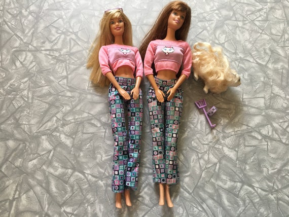 Lote de 2 Kitty Fun Barbie Dolls Morena y Rubia Mattel - Etsy España