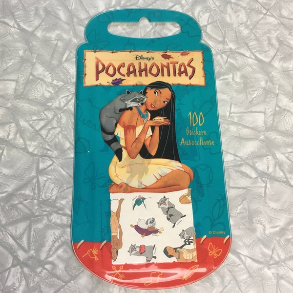 Vtg 90's Disney's Pocahontas Sticker Pack - NOS/NEW Old Stock