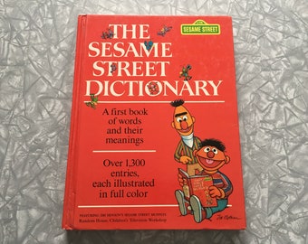 1980 The Sesame Street Dictionary Hardcover Book - Random House