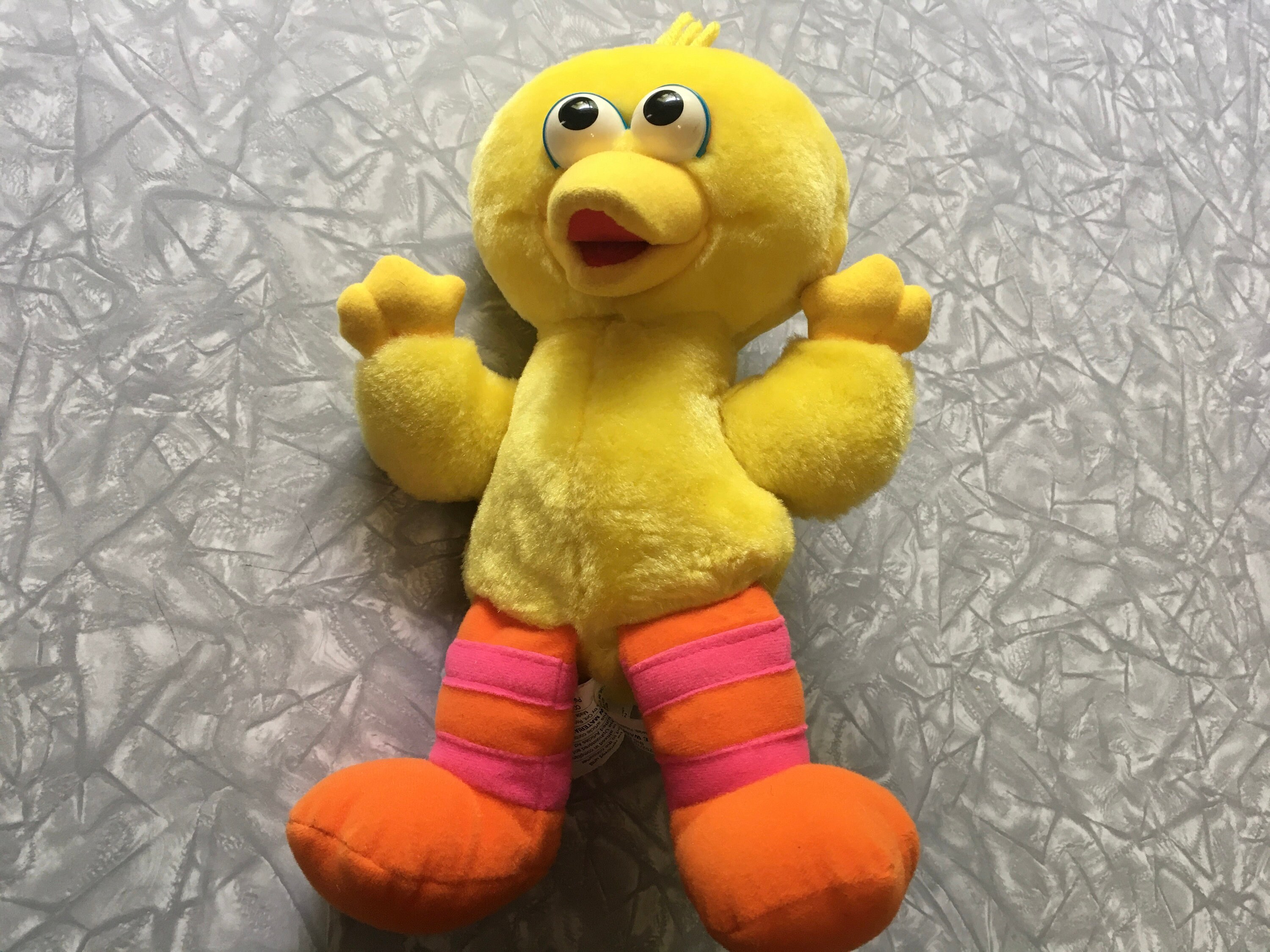 1996 Sesame Street Tickle Me Big Bird Small Plush Tyco