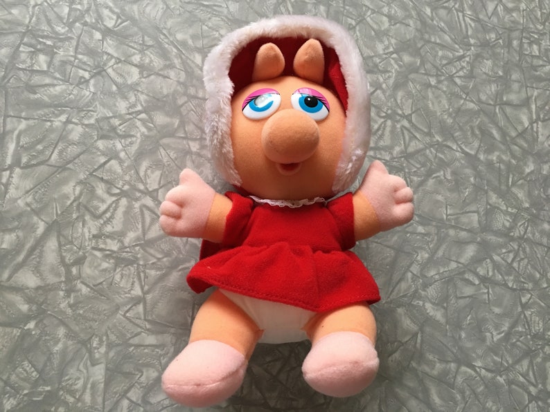 1987 Muppet Babies Christmas Miss Piggy Plush Mcdonald S Etsy