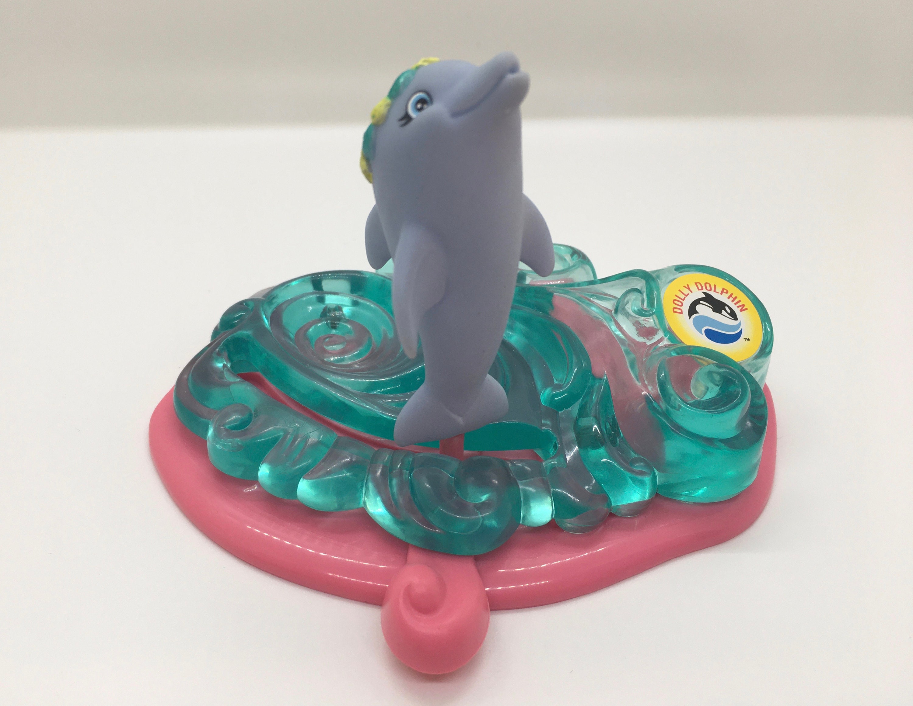 1995 Littlest Pet Shop Dolly Dolphin on Her Dancing Wave Sea World