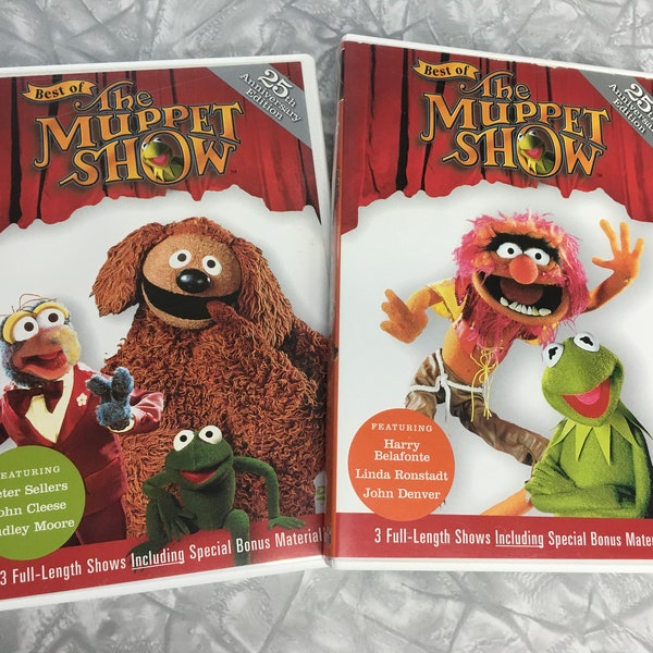 Lot of 2 2002 The Best of The Muppet Show Compilation DVD's - Jim Henson