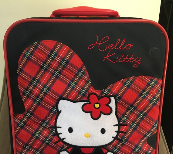 2001 Hello Kitty Plaid Maleta de mano pequeña maleta de mano | Etsy México