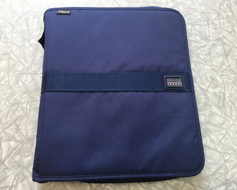 Dealing full price reduction 90#39;s Five Star Zipper 3 Ring Binder Royal Blue - in Nylon sold out Me
