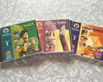 Lot of 1996 McDonald's Celebrates Disney Music Volume 1-3 CD's