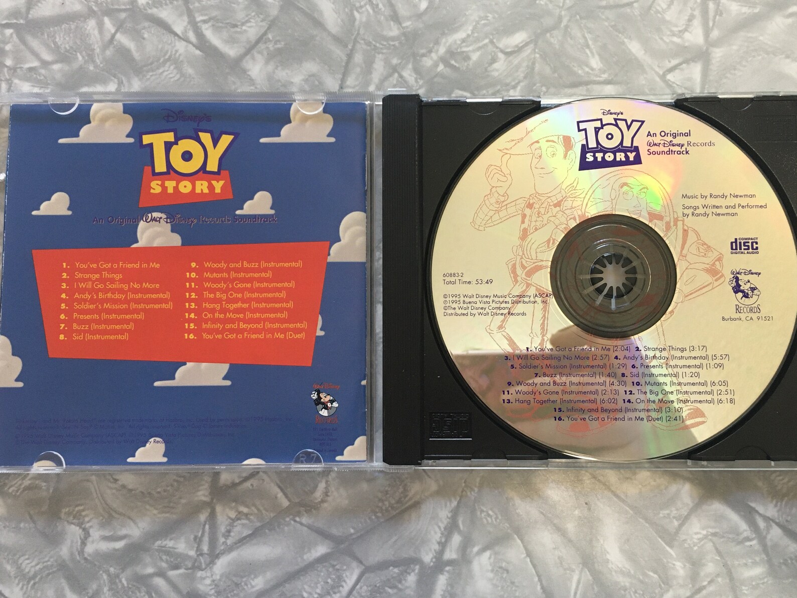 Lot of 1995 Disney's Toy Story Soundtrack CD 1999 Toy Etsy