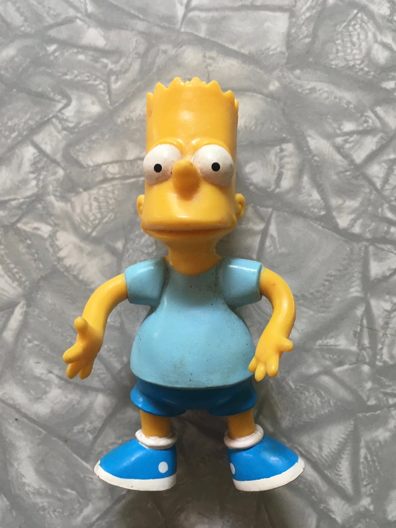 1990 The Simpsons Bart Simpson Bendy Vinyl Figure