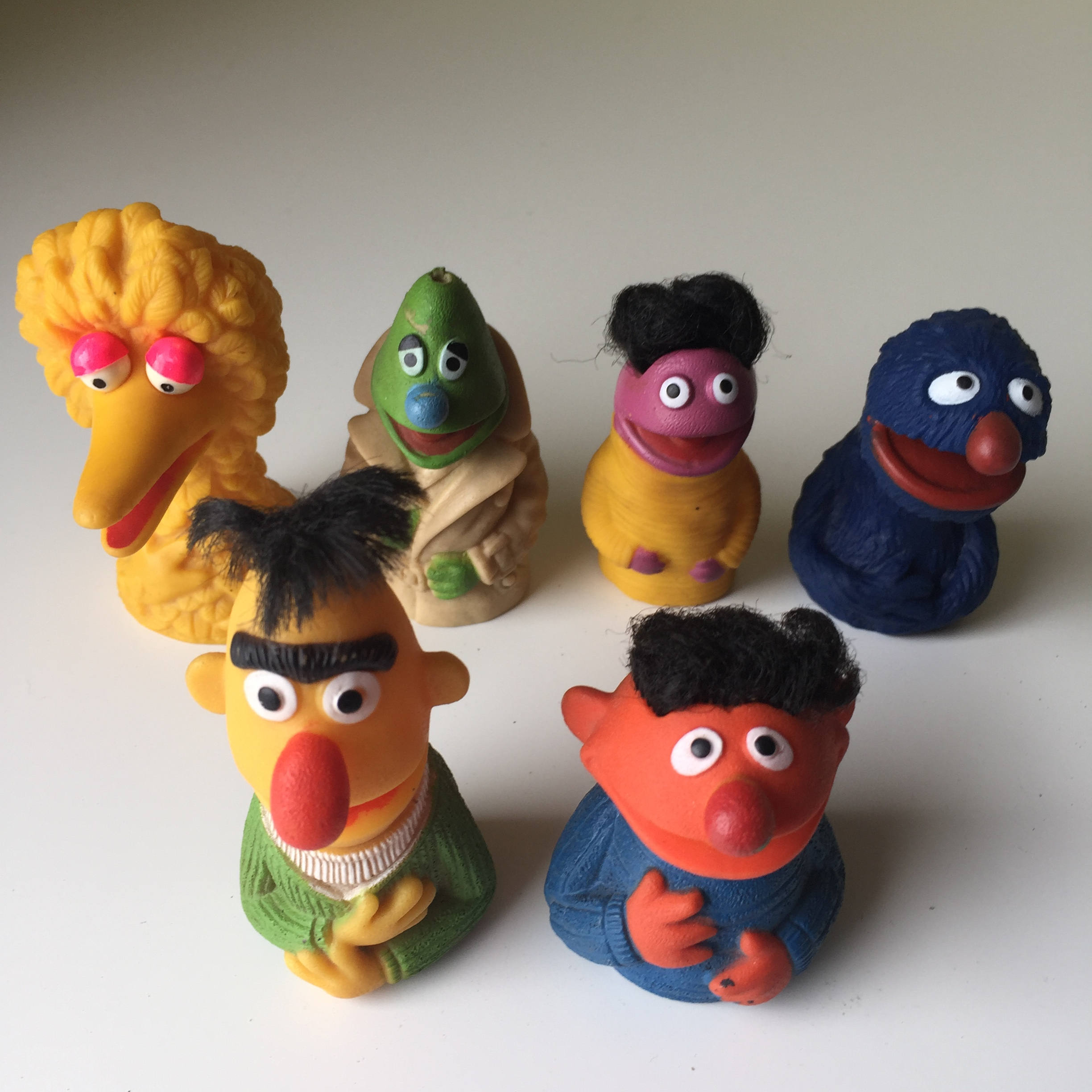 Vintage Sesame Street rubber/vinyl finger puppets Etsy