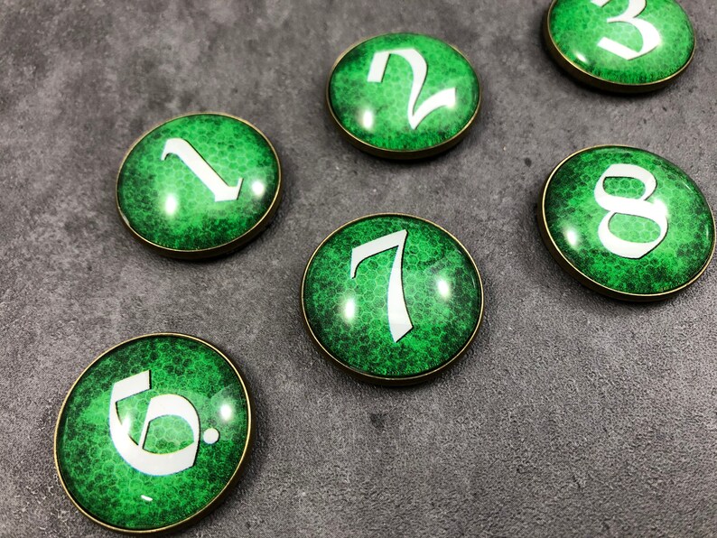 Arcanist Monster Tokens 110 Set of 10 Classic Colors Etsy