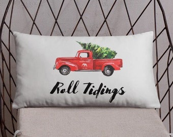 Roll Tidings Throw Pillow (Cover & Insert!)