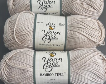 LIQUIDACIÓN - 3 madejas de hilo Bamboo-tiful en LINO