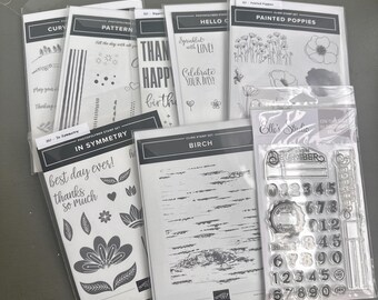 LIQUIDACIÓN - Lote de sellos Stampin' Up - 8 sets