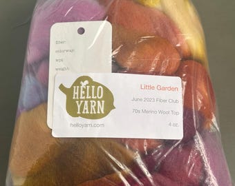 LIQUIDACIÓN - Top de lana merino Hello Yarn de 113 g (4 oz) - Little Garden