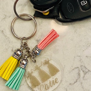 Schuyler Sisters | Work | Hamilton | Musical | Broadway Acrylic Keychain 1” Personalized