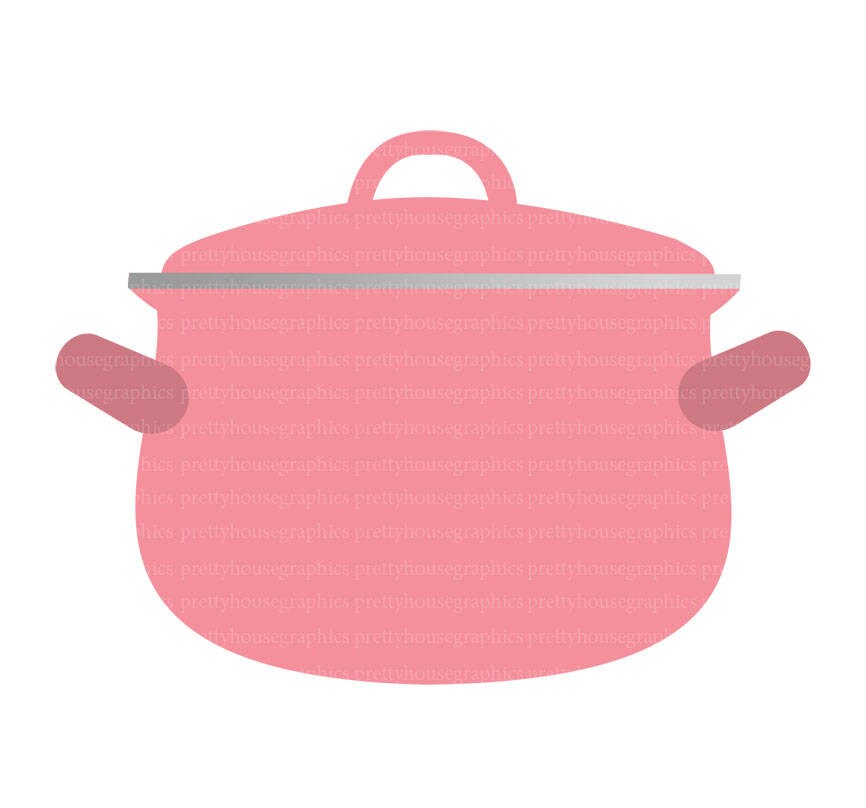 Pink Cookware Set Clipart Graphic by ririarthouse · Creative Fabrica