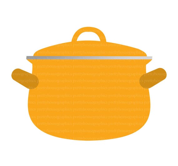 Colorful Cooking Pot Set Casserole Pot Utensil Saucepan Kitchenware Cookware Cookery Illustration Etsy UK
