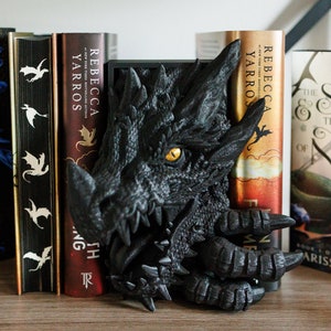Dragon Book Nook 3D Printed Bookshelf Decor Gift