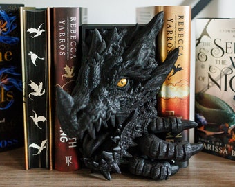 Dragon Book Nook 3D Printed Bookshelf Decor Gift