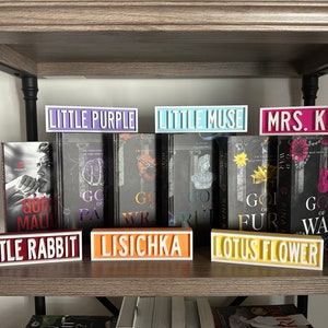 Legacy of Gods Nickname Sign Rina Kent Officially Licensed 3D Printed Bookshelf Decor Gift