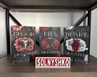 Solnyshko Library Sign: Rina Kent's Monster Trilogy, 3D Printed Decor