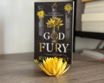 Lotus Flower Rina Kent God of Fury Officially Licensed 3D Printed Bookshelf Decor Gift