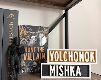 3D Printed Mishka Volchonok Nickname Rina Kent Bookshelf Decor Officially Licensed
