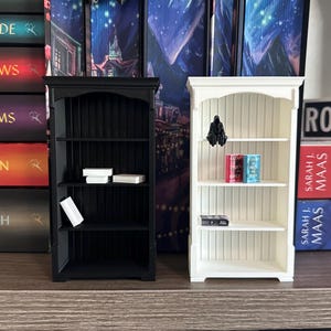 Mini Bookshelf 3D Printed Bookshelf Decor Bookcase Gift Reader 1:12 Scale Bookshelf