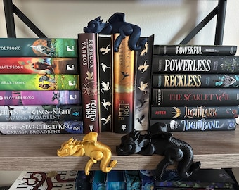 Sleeping Dragon 3D Printed Bookshelf Decor Bookish Gift