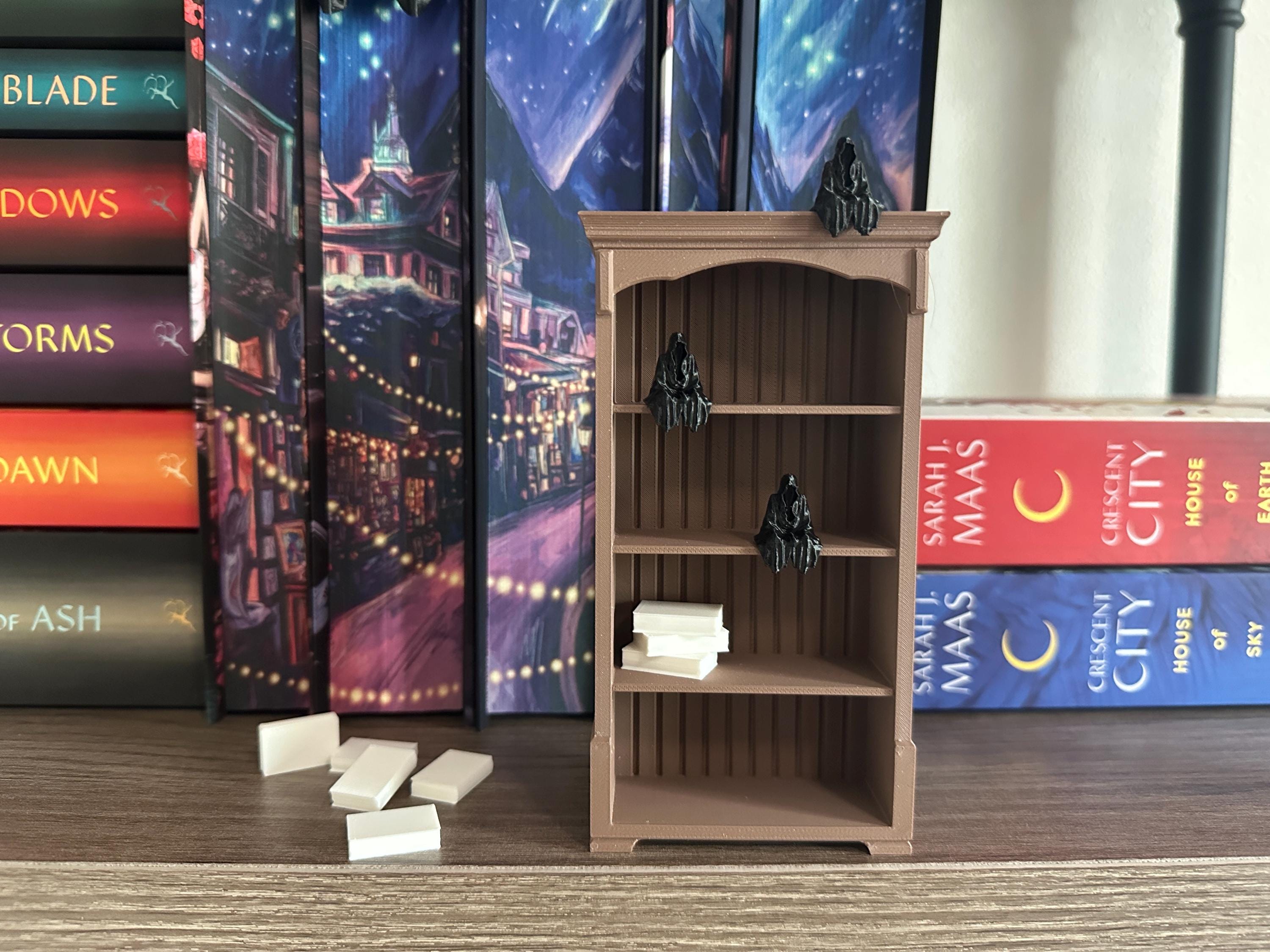 Mini Grim Reaper 1:12 Scale 3D Printed Bookshelf Decor Bookish Gift