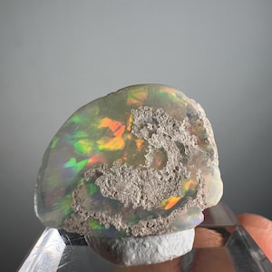 Ruw Welo Flashy Ethiopian Opal Polished Freeform-exemplaar 3,9 gram