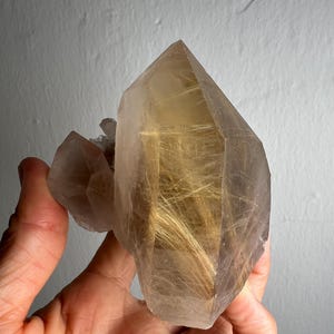 Rutilated Smoky Quartz Cluster, Novo Horizonte, Bahia, Brazil