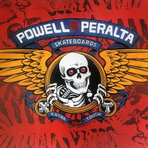 Powell Peralta Ripper Skull Sew-On Patch – 3 Inch, Old School Skateboard Logo