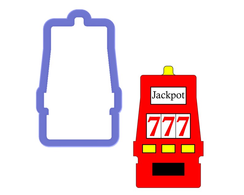 Slot Machine Cookie Cutter Etsy