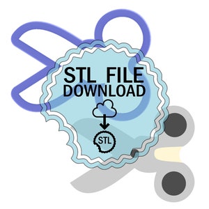 STL Digital Download Cookie Cutter - Scissors