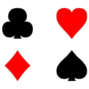 Playing Card Symbols Cookie Cutter Set
