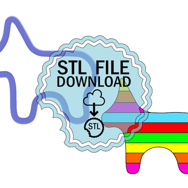 STL Digital Download Cookie Cutter - Burro