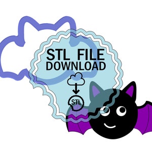 STL Digital Download Cookie Cutter - Bat #2 Cookie Cutter