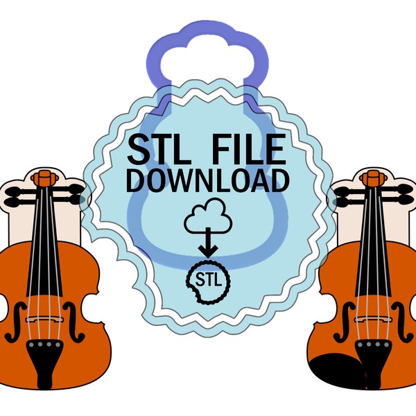 STL Digital Download Cookie Cutter - Violin - Viola - Cello - Bass