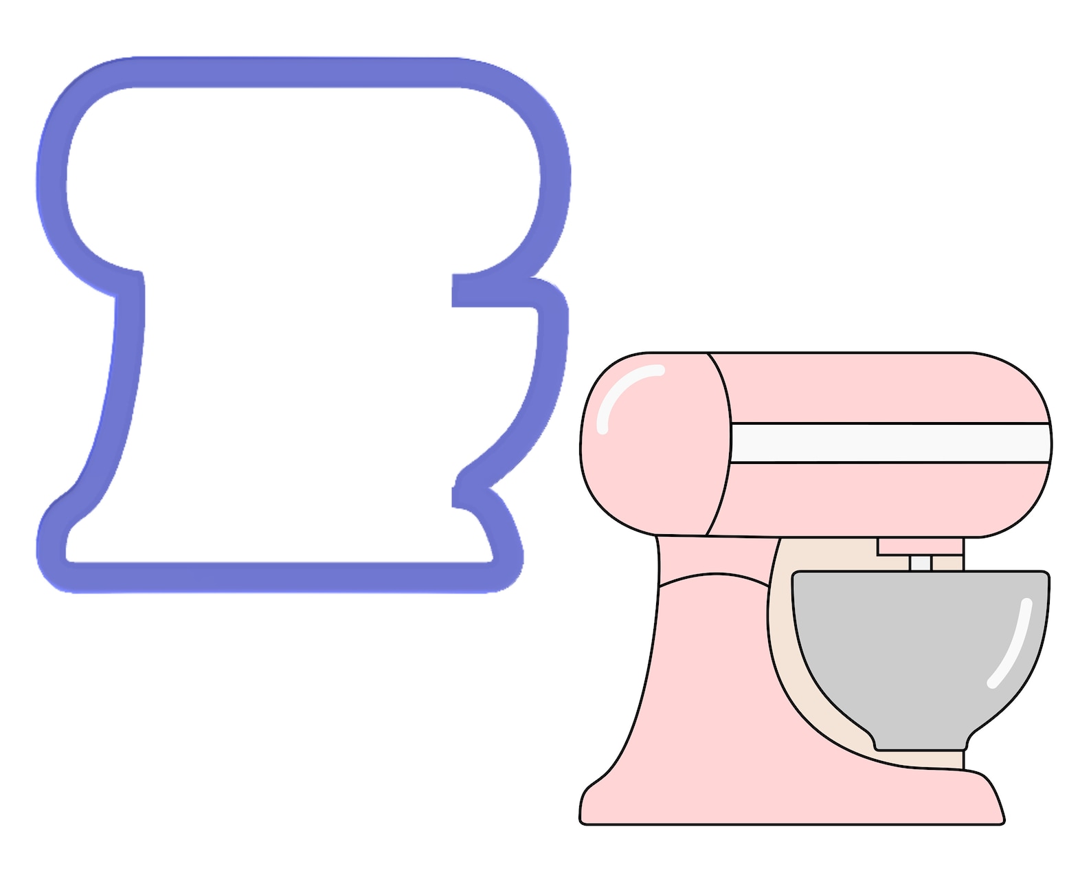 Stand Mixer Cookie Cutter Etsy