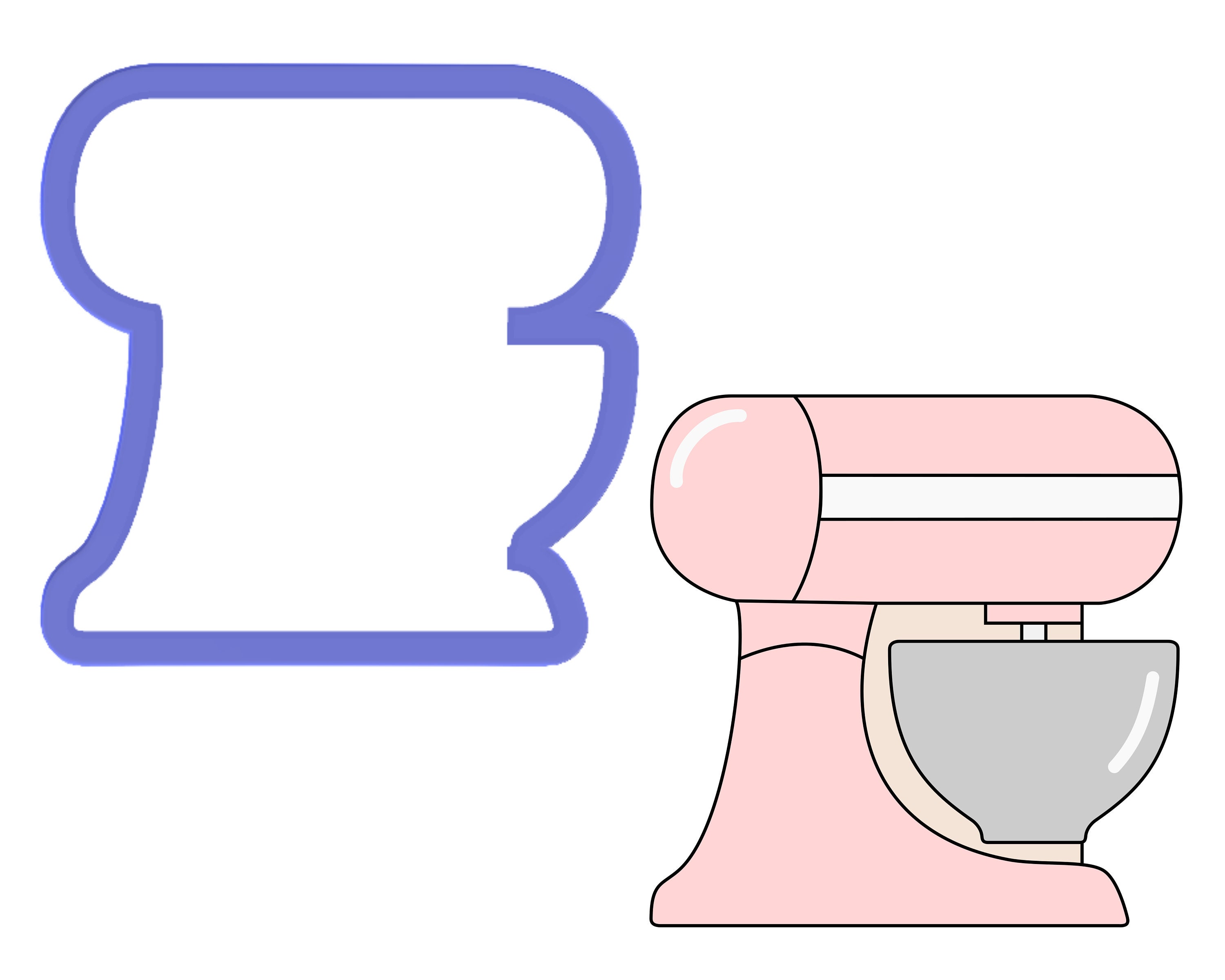 Stand Mixer Cookie Cutter Etsy